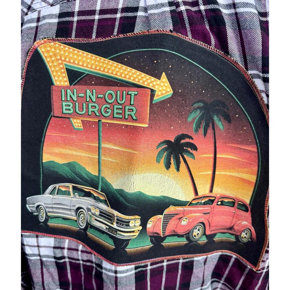 April 25th Flannels – In-N-Out Upcycled Plaid |‎ Well Worn | XL | Ti_the_Artiste
